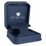 Navy Blue Leatherette Jewelry Earring T Stand Boxes