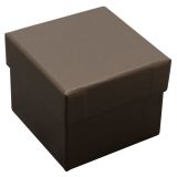Cream Leatherette Single Ring Jewelry Boxes