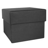 Navy Blue Leatherette Jewelry Ring Boxes