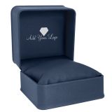 Navy Blue Leatherette Jewelry Bracelet or Watch Pillow Boxes