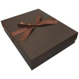 Bronze Leatherette Jewelry Necklace / Chain Gift Boxes