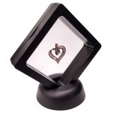 Black Plastic with Clear Center Jewelry Earring and Gemstone Display Box