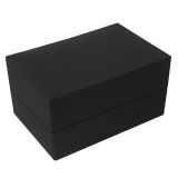 Midnight Black Velvet Ring Box