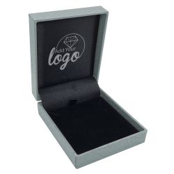 Metallic Silver Jewelry Pendant Gift Boxes 