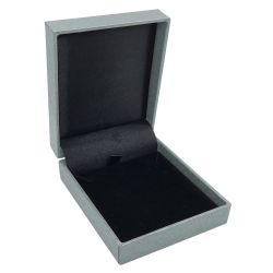 Metallic Silver Jewelry Pendant Packaging Boxes - Bulk