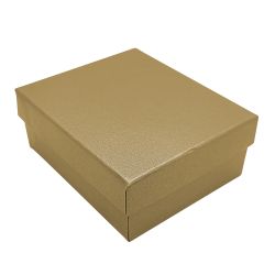 Metallic Gold Large Jewelry Pendant Gift Packaging Boxes