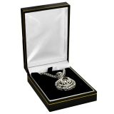 Black Leatherette Jewelry Pendant Box | Gems on Display