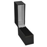 Black Leatherette Gold Trimmed Jewelry Bangle Boxes