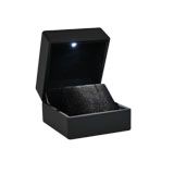 Black LED Earring Box With Velvet Earring Insert