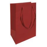 Burgundy Tote Gift Shopping Bags, 4-3/4