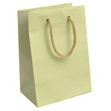 Ivory Tote Gift Shopping Bags, 4-3/4