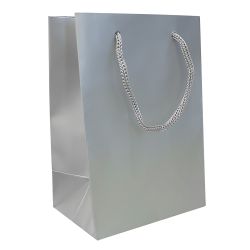 Silver Euro Tote Gift Shopping Bags | Gems On Display