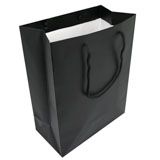Black Tote Gift Shopping Bags, 8