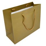 Glossy Euro Tote Bag (Lg.) Gold