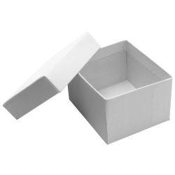 White packer box included with black velvet earring box