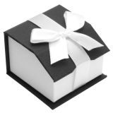 Black & White Magnetic Jewlery Ring Gift Box 