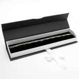 Black and White Magnetic Ribbon Jewelry Bracelet Boxes