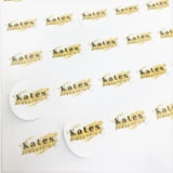 Matte White Custom Printed Stickers / Labels 3/4