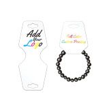 Matte White Folding Necklace / Bracelet Card 2-1/2