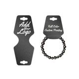 Shimmer Black Necklace / Bracelet Card 2-1/2