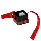 Red Striped Ring Box