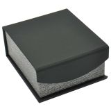 Black and Grey Magnetic Lid Jewelry Earring or Pendant Boxes