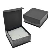Black and Grey Magnetic Lid Cuff-link and Pin Gift Boxes