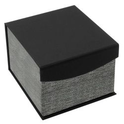 Grey and Black Magnetic Watch Pillow Box