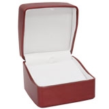 Small Premium Red Leatherette Combination box 