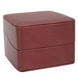 Small Premium Red Leatherette Combination box 