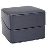 Premium Midnight Blue Grey Leatherette Bracelet / Watch box  