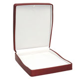 Premium Red Leatherette Necklace Box - Gems on Display
