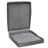 Graphite Grey Luxury Necklace Packaging Box - Bulk
