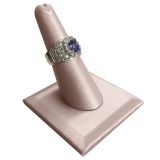 Pink Jewelry Ring Display Finger | Gems on Display
