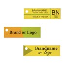 Shimmer Gold Custom Hang Tag-Rectangle - 1-3/4
