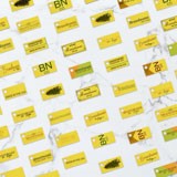 Shimmer Gold Custom Hang Tag Rectangle - 1
