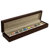 Brown Wooden Bracelet Box | Gems on Display