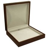 Premium Brown Veneer Jewelry Necklace Display Packaging Box