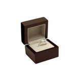 Premium Brown Veneer Jewelry Ring Box