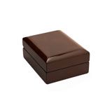 Premium Large Brown Veneer Jewelry Earring or Pendant Box