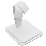 White Leatherette Jewelry Earring Stand, 1-1/8