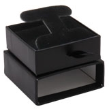 Matte Black Paper Slider Earring Box 