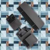 Matte Black Paper Slider Earring Box 