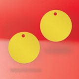 Shimmer Gold Custom Hang Tag - Circle - 1
