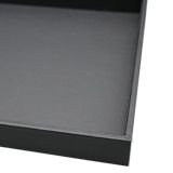 Black Leatherette Luxury Jewelry Showcase Display Tray