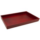 Stackable Red Mahogany Wood Jewelry Display Show Tray
