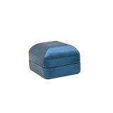 Blue Leatherette Earring Box