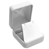 White Leatherette Jewelry Earring Boxes