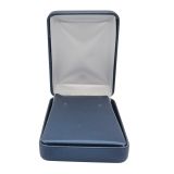 Blue Leatherette Large Earring Box