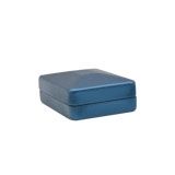 Blue Leatherette Large Earring Box